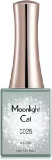 Canni Gellack Moonlight Cat C025 UV/LED (Silber Glitzer, UV-Gel Lack)