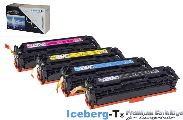 Image du produit Iceberg-T Toner SET CB540A Set avec les quatre couleurs (M, CF, C, Y)