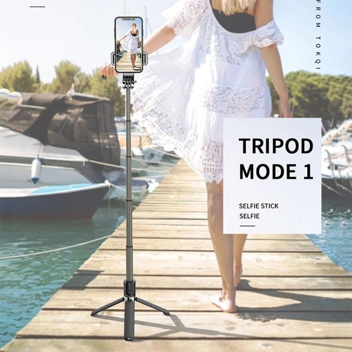 Produktbild Ueli Express Selfie Stick mit integriertem Stativ und Fernbedienung 82cm