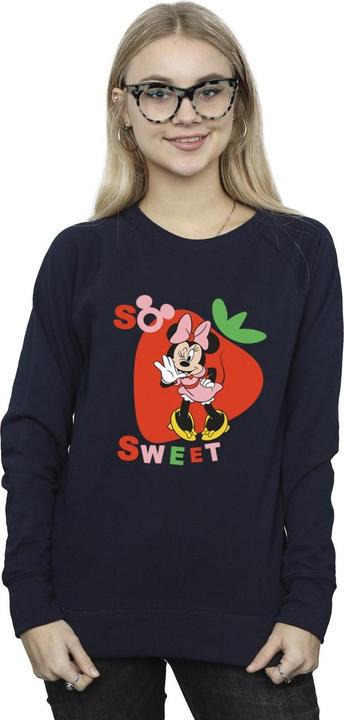 Actual product image Disney Womens/Ladies Minnie Mouse So Sweet Strawberry Sweatshirt (L)