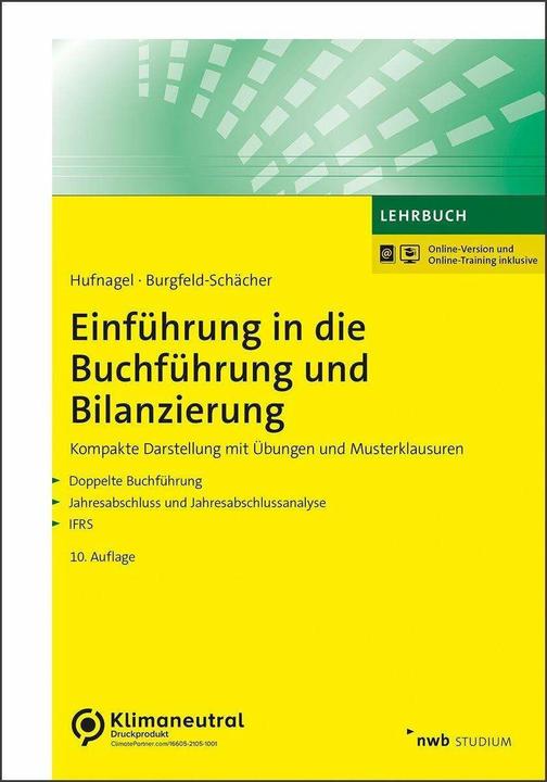 Actual product image Einführung in die Buchführung und Bilanzierung (German, Beate Burgfeld-Schächer, Wolfgang Hufnagel, 2022)