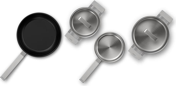 Actual product image Neff Z9404SE0 4-piece saucepan set (18 cm, Pan set + pot set, Stainless steel)