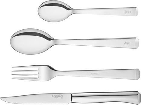 Actual product image Opinel Perpetue Box 4+4+4+4, cutlery set, stainless steel, polished, 4 knives, 4 forks, 4 spoons