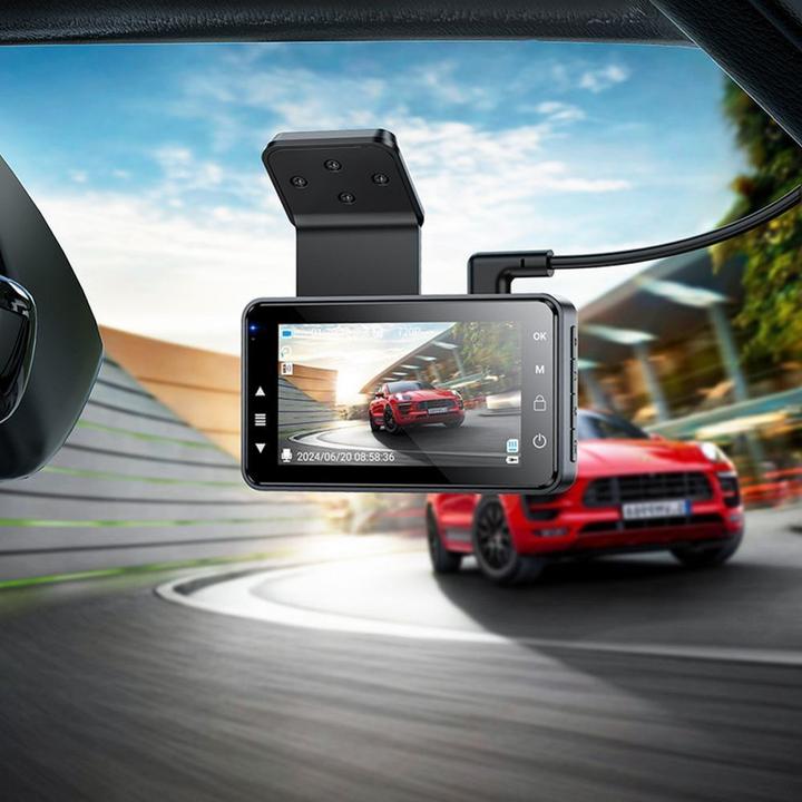Immagine prodotto Hoco Headphone with microphone car recorder with display 3" 1280*720 / 30fps DV9 metal gray (Display integrato, Microfono incorporato, Visione notturna, HD)