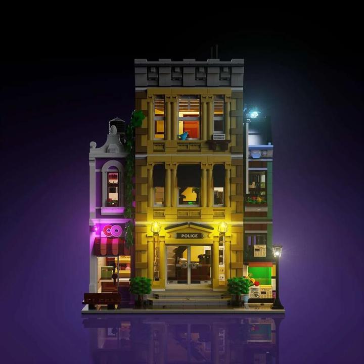 Actual product image Light my bricks LMB 2.0 LEGO® 10278# Police Station Light Kit