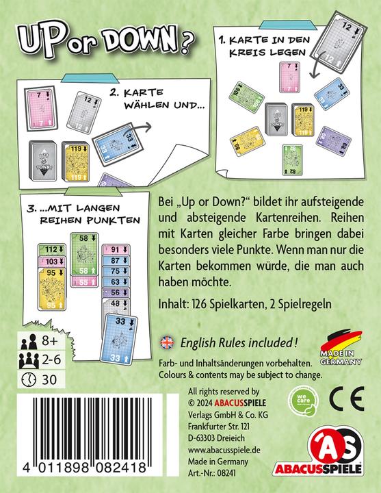 Actual product image Abacus Up or Down (German)