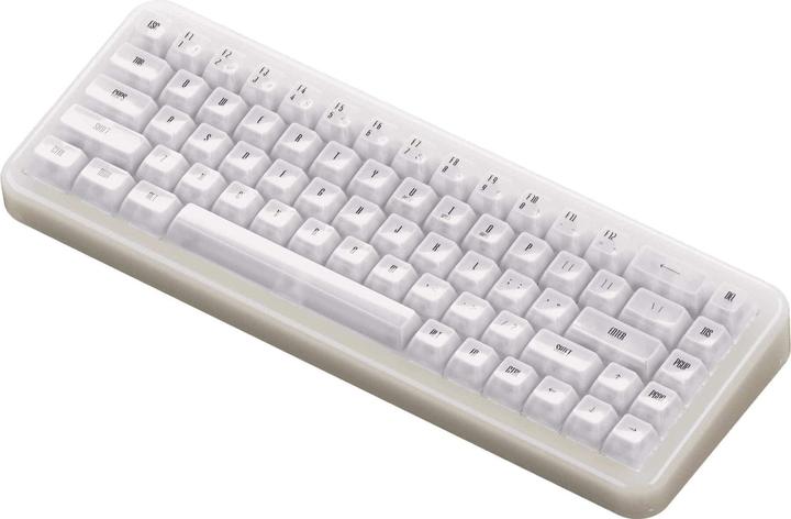 Immagine prodotto Akko YU01 White Jade Gaming-Tastatur, RGB - 65%, V3 Piano Pro Switches (ISO) (US, Cablato, Senza fili)