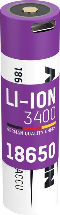 Actual product image Ansmann Li-Ion battery 18650 (1 pcs., 18650, 3400 mAh)