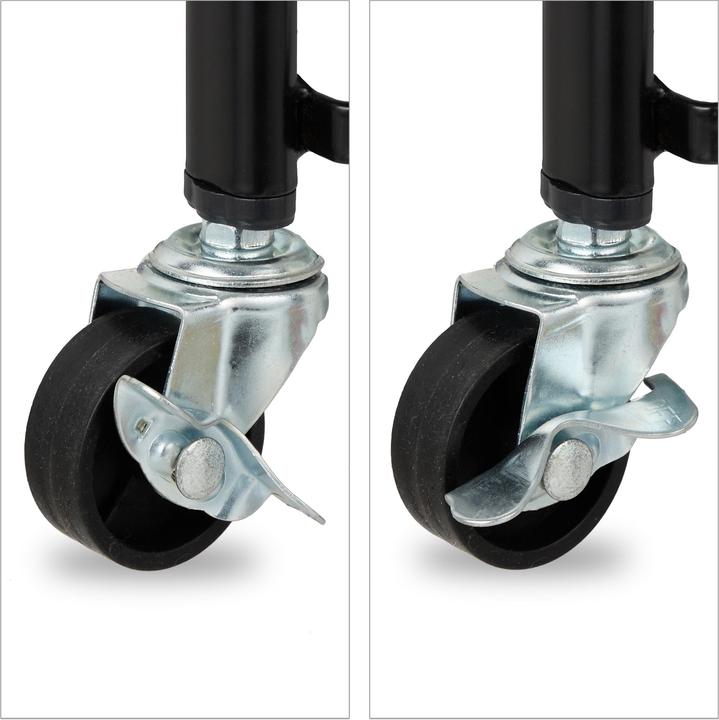 Actual product image Relaxdays trolley on wheels