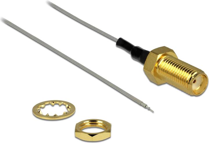 Produktbild Delock SMA-Buchse zu offen Kabel, 95mm Länge (Antennenkabel)