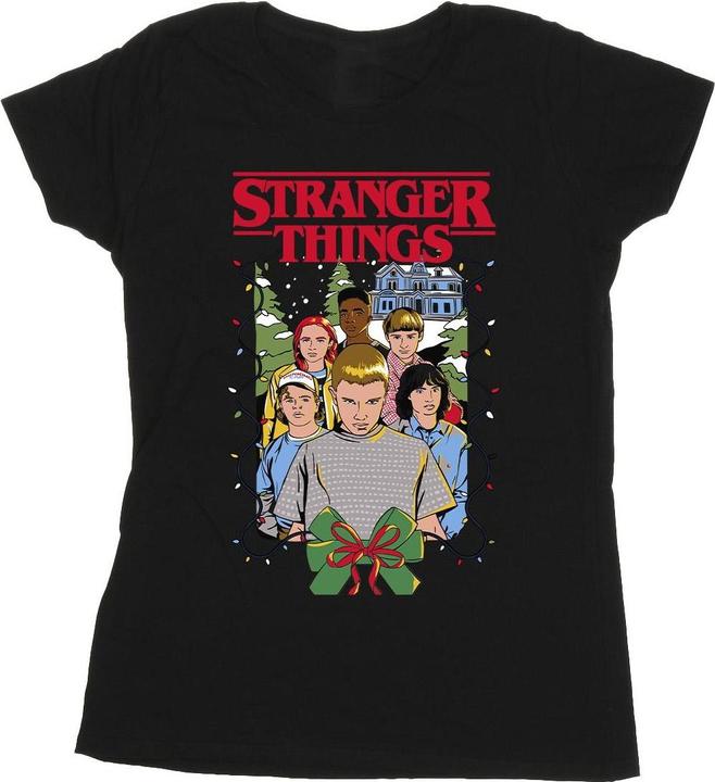 Netflix Stranger Things Christmas Poster TShirt (L)