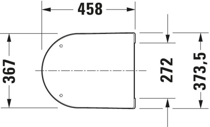 Produktbild Duravit ME by Starck WC-Sitz, Scharniere Edelstahl, mit Absenkautomatik, abnehmbar