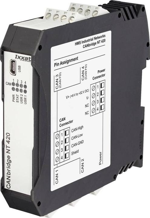 Actual product image Ixxat CANbridge NT420 Canbridge 9 V/DC, 12 V/DC, 24 V/DC, 36 V/DC