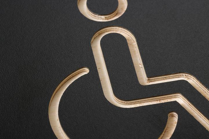 Image du produit Europel Pictogramme "WC handicapés", noir