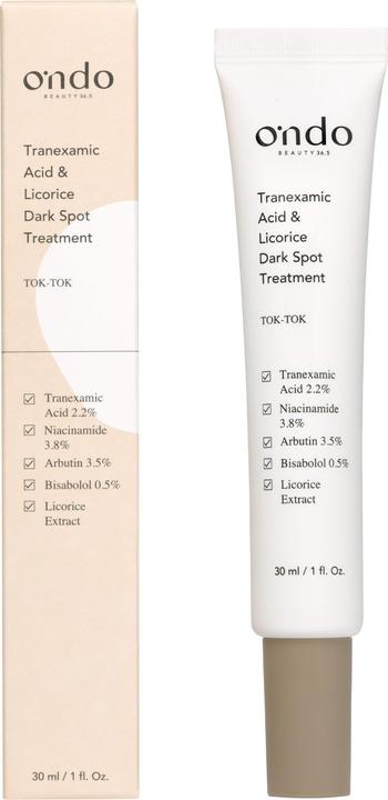 Image du produit Ondo Traitement des taches sombres à l'acide tranexamique et au licorice (30 ml, Crème de jour)