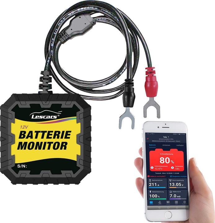 Produktbild Lescars Kfz-Batterietester und -Wächter