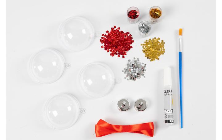 Image du produit Creativ Company Kit de bricolage boules de Noël paillettes