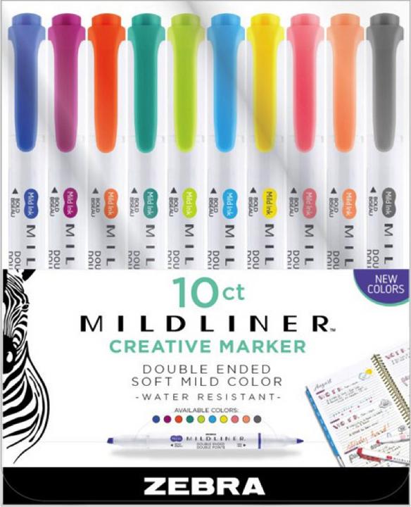 Immagine prodotto Zebra Mildliner Creative (Multicolore, 10 x)