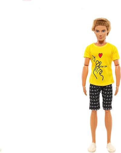 Immagine prodotto Hermex Ken e Barbie Set di coppie per bambole Casual Giallo Nero