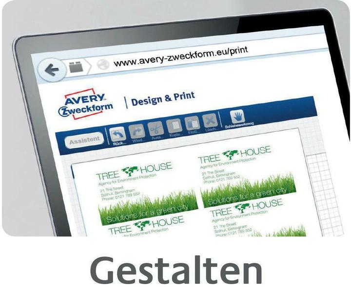 Actual product image Avery Premium Visitenkarten (220 g/m², 25 x, A4)
