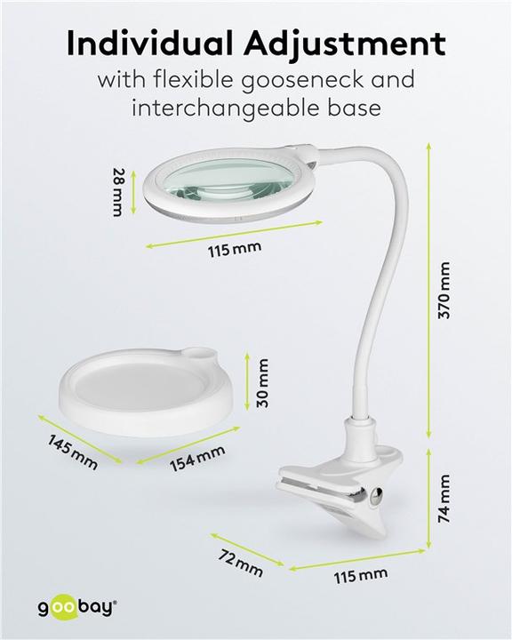 Immagine prodotto Goobay Lampada a lente d'ingrandimento (480 lm)