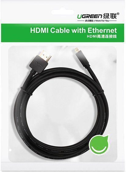 Produktbild Ugreen Micro HDMI auf HDMI 19pin 4K 60Hz 2.0V gold (1 m, HDMI)