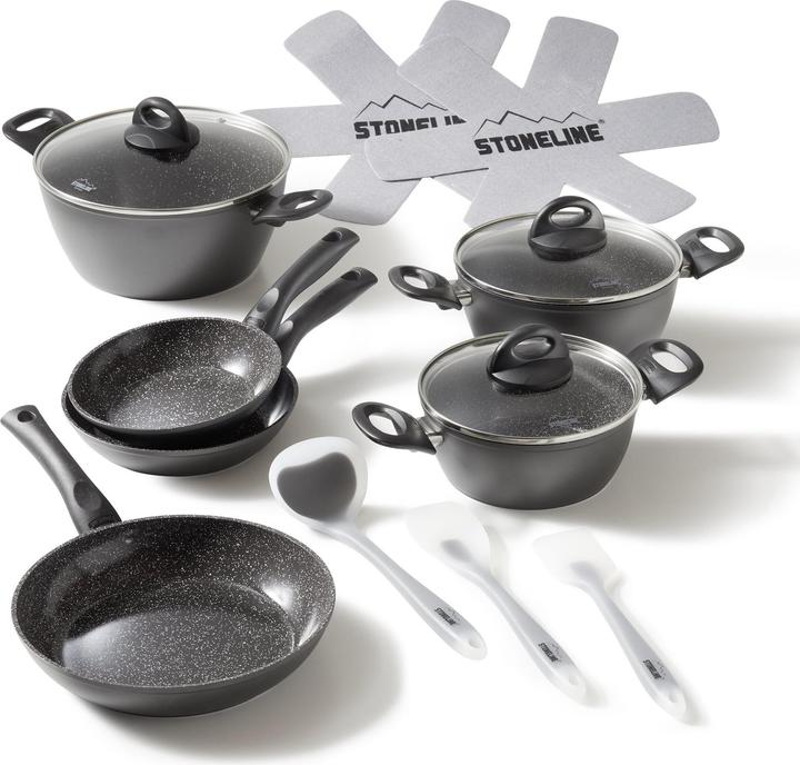 Image du produit Stoneline Set de casseroles (Ensemble de casseroles et de poêles de cuisson, Aluminium)