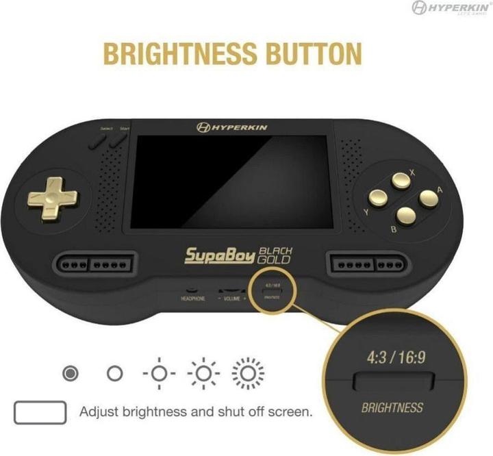 Produktbild Hyperkin Other portable console game SUPABOY M08889-BKC black gold