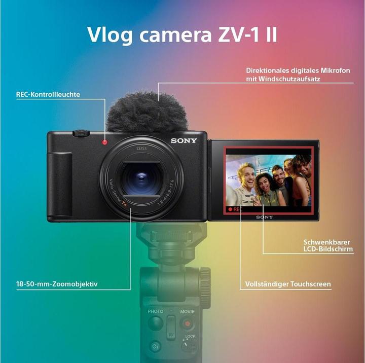 Produktbild Sony ZV-1 II (18 - 50 mm, 20.10 Mpx, 1")