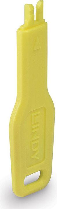 Actual product image Lindy Key for RJ45 port lock yellow (47899)