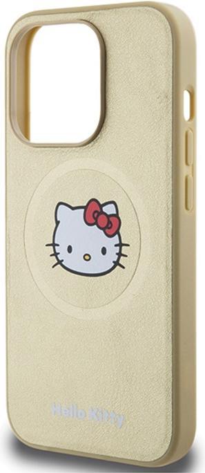 Immagine prodotto Hello Kitty HKHMP13XPGHCKD iPhone 13 Pro Max 6,7" złoty/oro custodia rigida in pelle Kitty Head MagSafe (Apple iPhone 13 Pro Max)