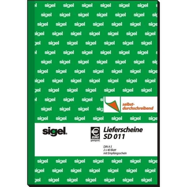 Actual product image Sigel Delivery note form Paper format: DIN A5 Carbonless: Yes (40 x)