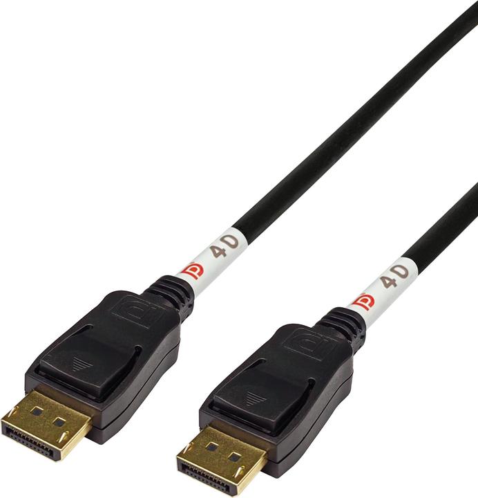 Actual product image Deltaco DisplayPort cable, DP 2.1, DP40, / DP40-1020 (2 m, DisplayPort)