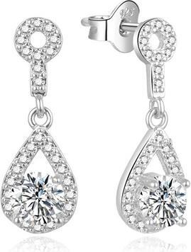 Moiss Glittering silver earrings E0002557 (L)