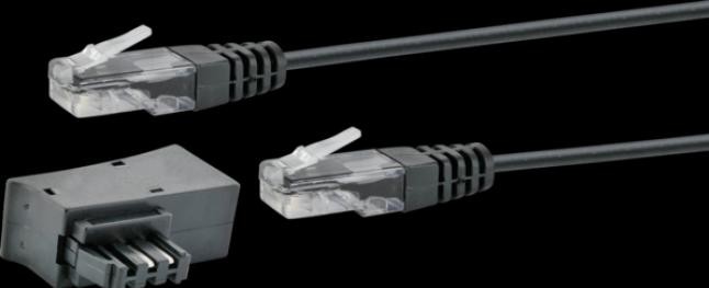 Actual product image Schwaiger TAE/DSL plug adapter with modem cable