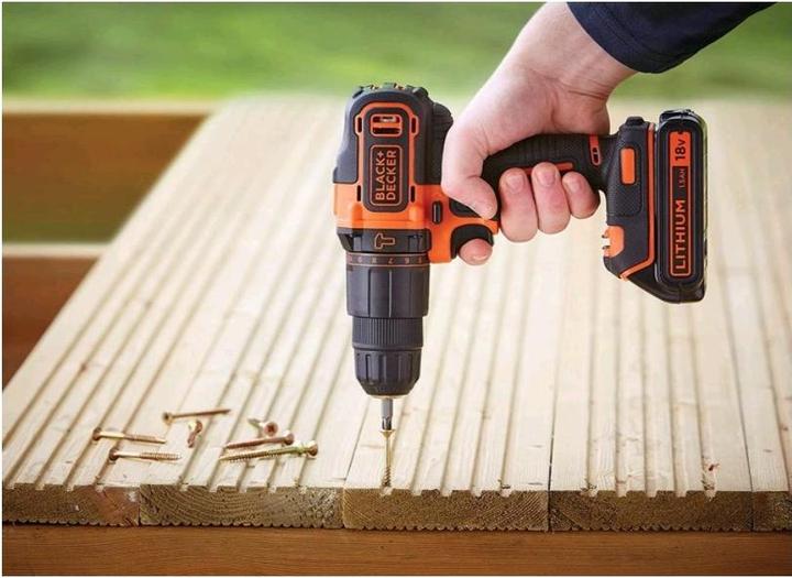 Actual product image Black & Decker Cordless screwdriver drill (Rechargeable battery operated)