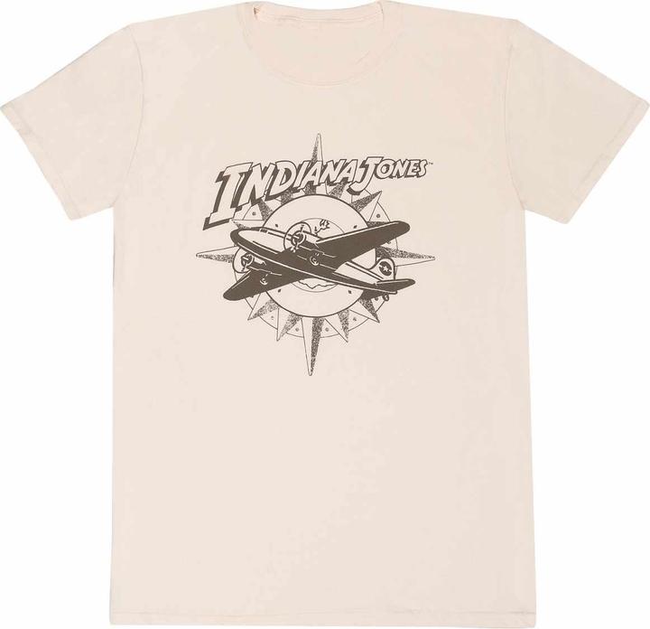 Actual product image Indiana Jones Unisex Adult Aeroplane T-Shirt (L)