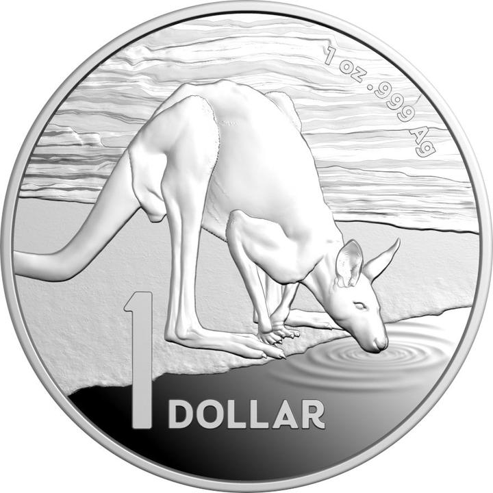Royal Australian Mint Silber Känguru - Desert Life 1 oz PP - RAM 2024 (999, 2024)