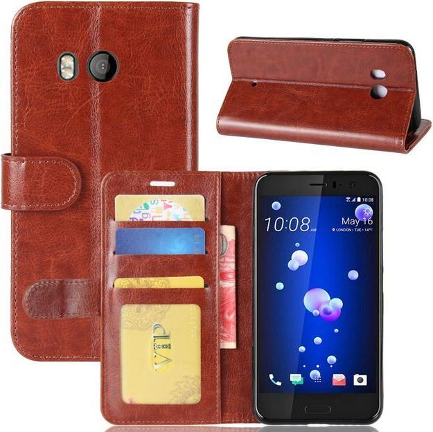 Actual product image Crazy Horse Bookcover (HTC U11)