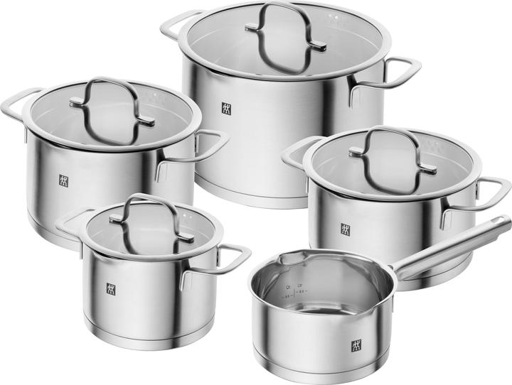 Actual product image Zwilling 1009154 TrueFlow Cookware Set (24 cm, Pan set + pot set, Stainless steel)