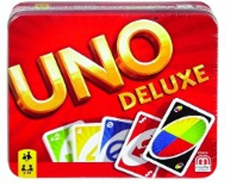 Actual product image Mattel Games Uno Deluxe Card Game (German, French, Italian)