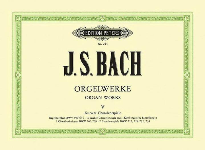 Produktbild Orgelwerke in 9 Bänden - Band 5 (Deutsch, Johann Sebastian Bach, Hermann Keller, Friedrich Conrad Griepenkerl, Ferdinand Roitzsch, 2024)