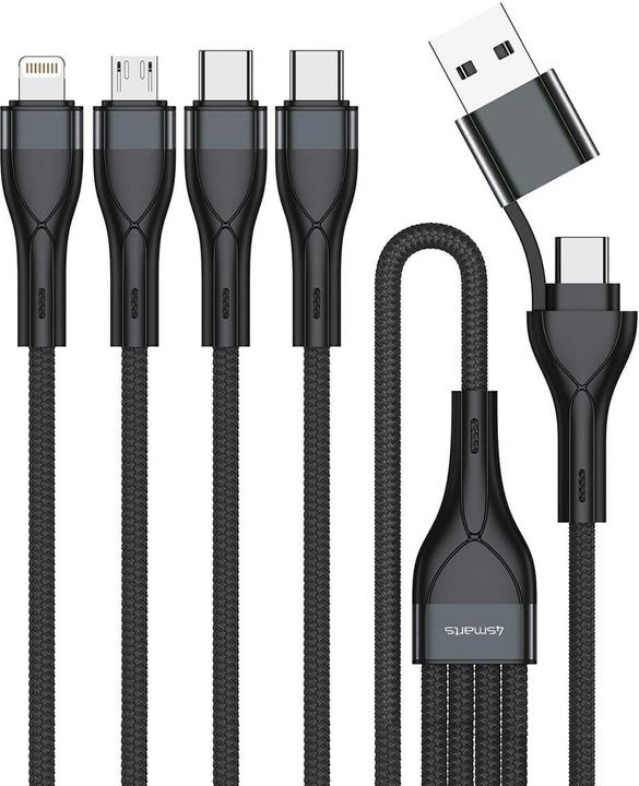 Actual product image 4smarts Multi charging cable 4in2 (1.20 m, USB 2.0)