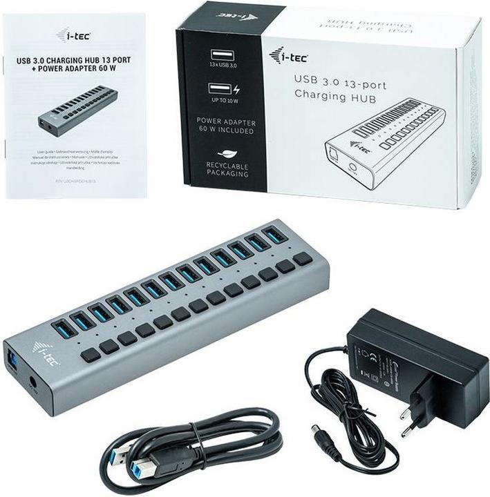 Produktbild i-tec U3CHARGEHUB13 (USB-B, 13 Ports)