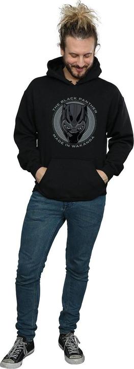 Actual product image Black Mens Made In Wakanda Cotton Hoodie (XL)