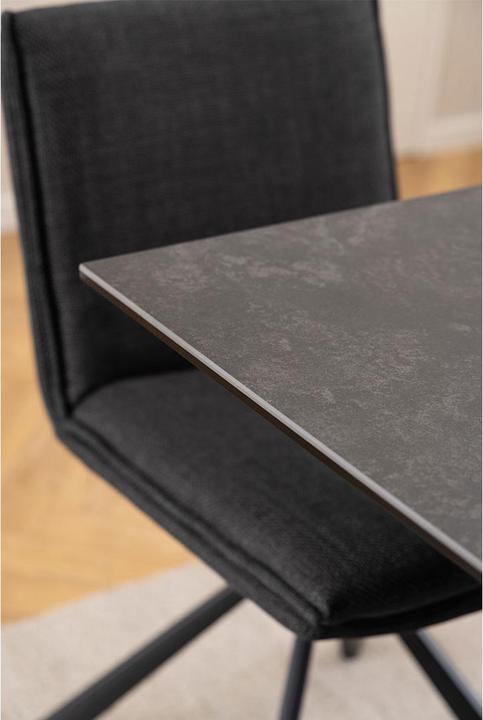 Actual product image AC Design Heaven Esstisch rostbraun Lemco raue Keramik