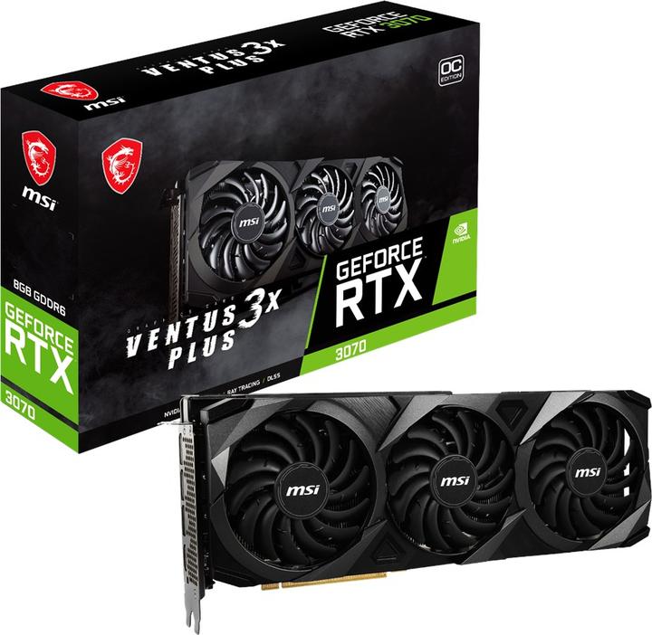 Produktbild MSI GeForce RTX 3070 Ventus 3X PLUS 8G OC LHR (8 GB)