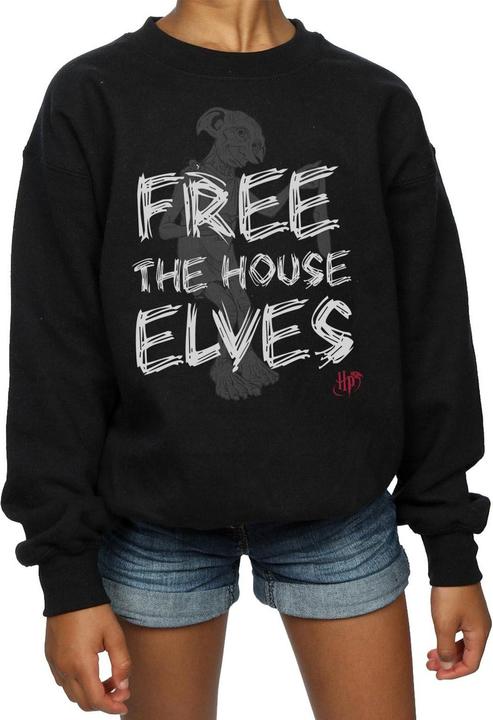 Actual product image Girls Dobby Free The House Elves Sweatshirt (116)