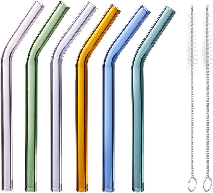 Produktbild Relaxdays Glasstrohhalme (6 x)