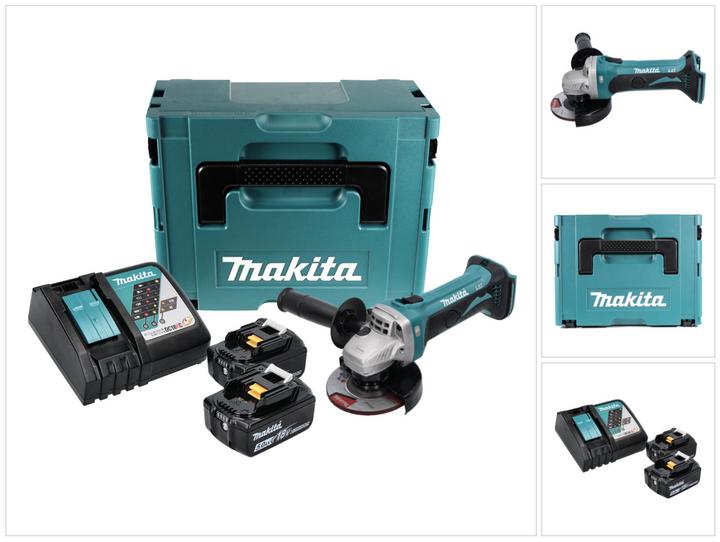 Actual product image Makita DGA452RTJ Battery Angle Grinder (115 mm)